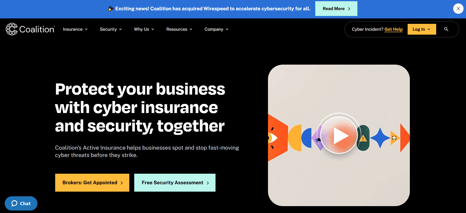 Coalition Incident Response Website Screenshot