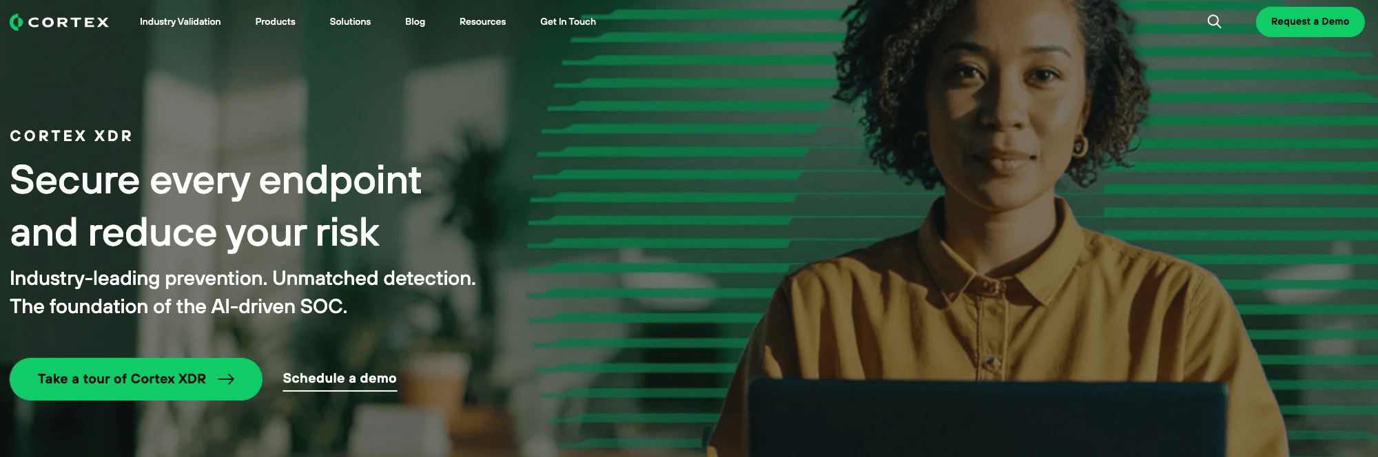 Palo Alto Networks Cortex XDR Website Screenshot
