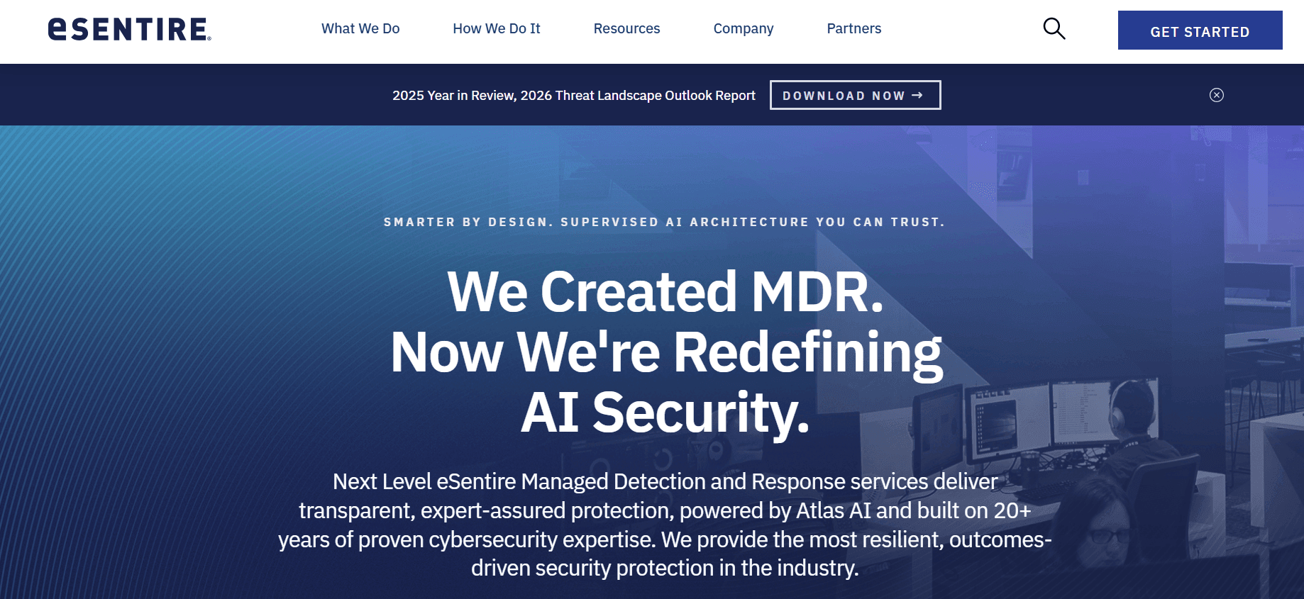 eSentire Website Screenshot