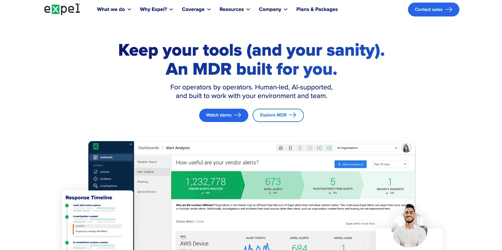 Expel Website Screenshot