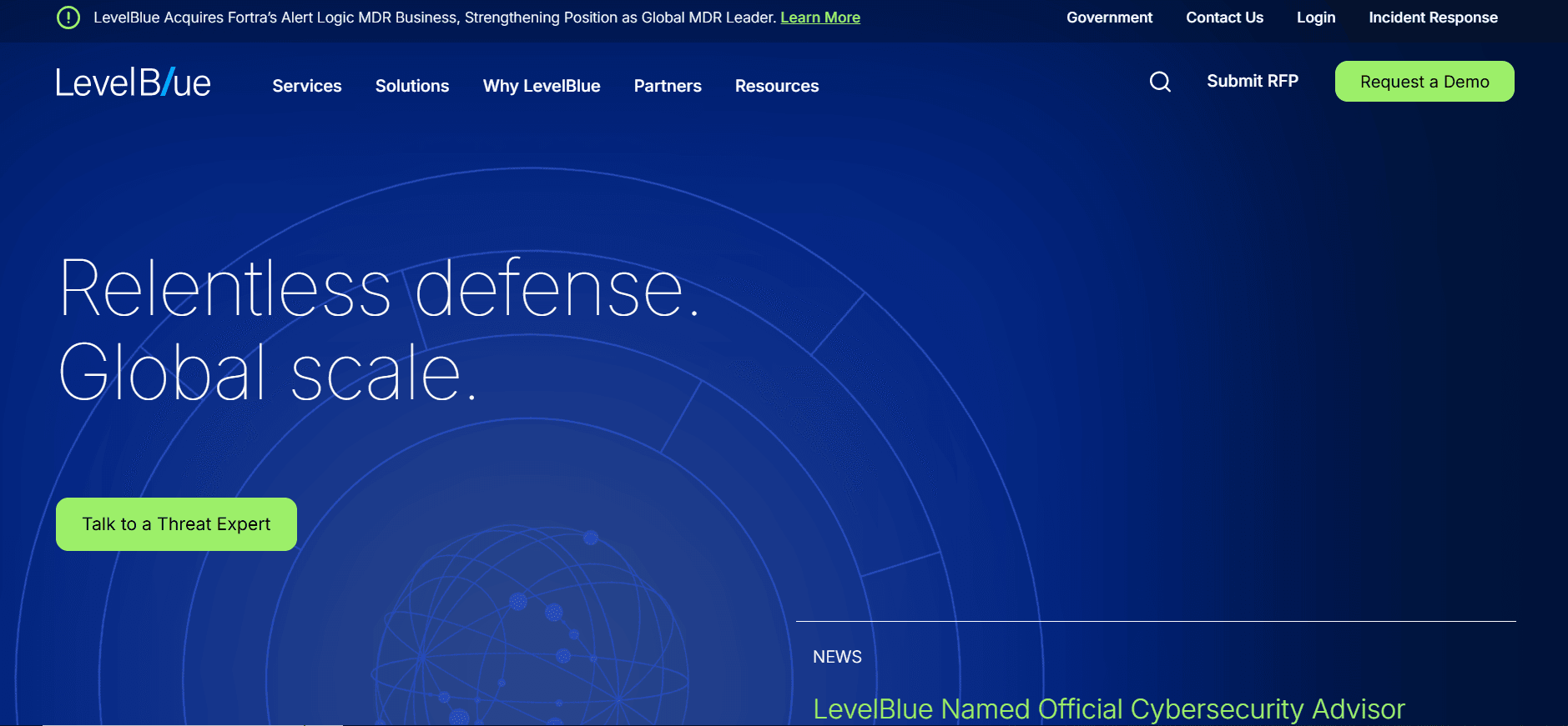 Trustwave Website Screenshot